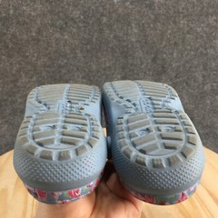 Crocs Shoes Junior 3 Clogs Gray Multicolor Slip On Round Toe Casual Comfort