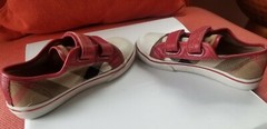Burberry Boy/Girl Nova Check Slip On Canvas Sneakers Sz 29 EU