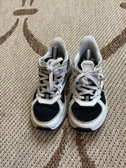 Reebok Zig Fuze Kids US 11 Black/White Low Top Lace-Up Mesh Sneakers