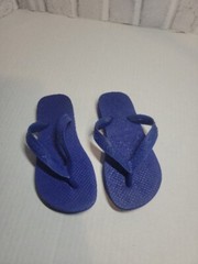 Havaianas Flip Flops Blue Childs Unisex Size 11/12C