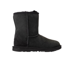Kids UGG Classic II Boot – Black Suede, Size 2 [1017703K]