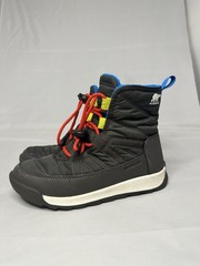 Sorel NY3903-093 Waterproof Insulated Faux Fur Unisex Kids Snow Boots Black US 1