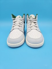 Air Jordan 1 Mid (GS) Summit White/ Pine Green Kid’s shoes DQ8423 142 New #I1
