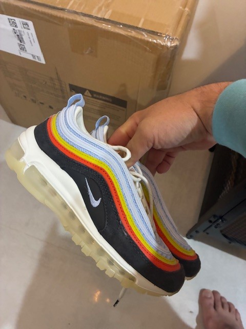 Big Kid’s Nike Air Max 97 Off Noir/Light Marine (DV2195 001) – 3.5
