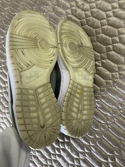 Nike Dunk low yth 7, “Halloween Glow in the Dark” athletic shoes. gray leather