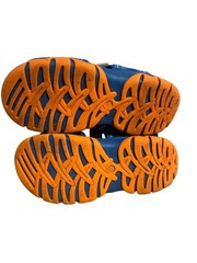 Lily & Dan Kids Blue & Orange Adjustable Strap Sandals US Size 7/8