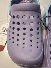 Joybees Everyday Clogs Kids J1 Lavender Sky Blue Slip On Water Shoes NEW