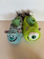 Disney Pixar Monsters Inc. MIKE WAZOWSKI & SULLEY Slip-On Slippers Toddler 9-10
