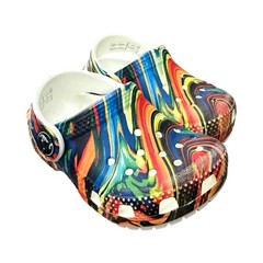 Crocs Classic Marble Multicolor Swirl Clogs Kids Slip On Shoes Size C4
