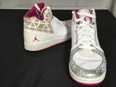 Jordan Flight Origin 2 White Grey Elephant Pink 729519-160 Youth 8Y