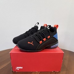 PUMA Axelion M AC INF Sneaker Unisex Kids Black Red Blue 6C