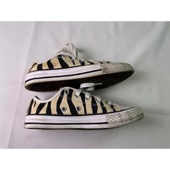 Converse Chuck Taylor All Star Low Zebra Animal Print Little Kids Shoes Sz 13.5