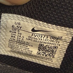 Nike GS Dunk Low Size 6.5Y Black/Blue/Red-White UNIVERSITY (FV0373-001)