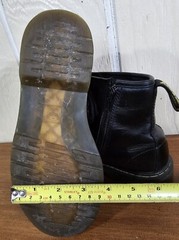 DR Martens Delaney AW004 Lace Up Zip Combat Boot Womens Sz 3