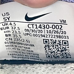 Nike Renew Run White Lavender Cushioned Running Shoes CT1430-002 Youth Size 5Y