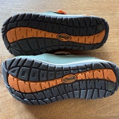 Chaco Odyssey All Terrain Kids Junior Size 4 Green Closed Toe Hiking Sandals