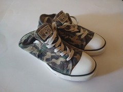 Converse Shoes Kids Teens Size 4 Chuck Camouflage Taylor All Star Sneakers