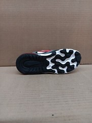Nike Air Max 270 Rt(ps) Style Bq0102, Grey/red/black, Sz 3