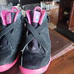 Pink And Black Air Jordan Retro Size 5.5