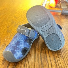 Nautica Kids Blue Tie Dye Water Sandals Hook Loop Closure Size 7 Toddler