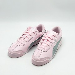 *NEW* PRE-SCHOOL KIDS PUMA ROMA BASIC (PS) WHISP OF PINK / SILVER (407903 01) 👍