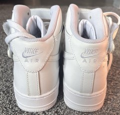 Size 6Y (GS) – Nike Air Force 1 LE Mid Triple White