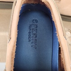 Size 6.5 Big Kids – Sperry Authentic Original Sahara A/O Boat Shoe – Tan Leather