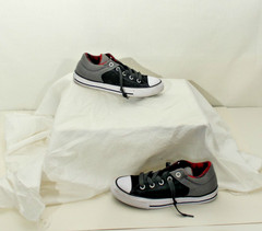 Converse All Star Chuck Taylor Two Tone Gray Low Top Sneaker Shoe Youth Sz 2