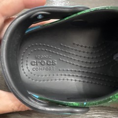 MINECRAFT CREEPER CLASSIC CLOG CROCS, Child’s Size 11.