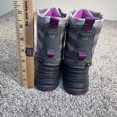 Merrell Snow Quest Lite 3.0 Jr Waterproof Snow Boots Grey Pink Kids 8M MK265782