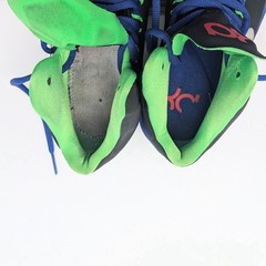 Nike KD 5 GS ‚Black Poison Green Hyper Blue Sneakers Youth 4.5