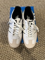 Adidas Samba OG J ‚Double White Black Gum‘ Kid’s-IH5585