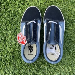 Vans Kids Old Skool Low Top Sneakers Navy True White US 2.0 NIB