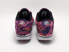 Heelys Launch Pink Purple Swirl Roller Skate Shoes Size 7