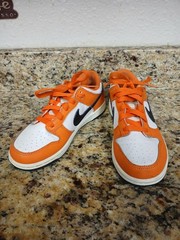 Nike Orange/White/Black Low-Top Sneakers Kids Size 3Y