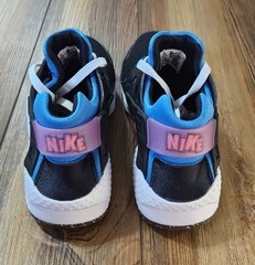 Nike Huarache Run GS E Black/Mint Foam-LT Photo Blue Size 6.5Y