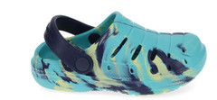 Rugged Shark Little Kid Size 2 Eva Lined Slip-On Medium Width Blue Clogs NEW