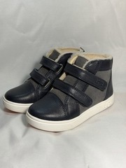 UGG Kids Sneakers Navy/Gray/White Hook & Loop Ankle Shoe US 10 EU 27.5