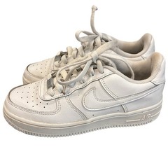 Nike Air Force 1 (GS) Triple White Leather Sneakers Youth 4Y EUR 36 UK 3.5