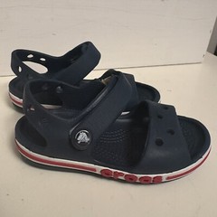 Kid’s CROCS Bayaband Sandals Blue Red White Unisex C7 Children’s Back Strap