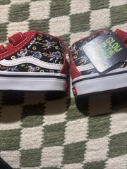 Vans Toddler Sk8-MId Reissue V DJ Rocket Jam Black/Multi Size 3.5 Glow In Dark