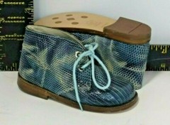David Eden Blue Lace Up Dress toddler Shoes Spain leather