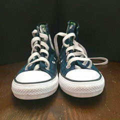 Converse Chuck Taylor All Star Youth High Top Plaid Lace-Up Textile US 13