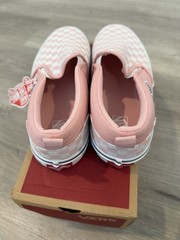 Vans Asher Checkerboard Powder, Pink White Size 6 Youth