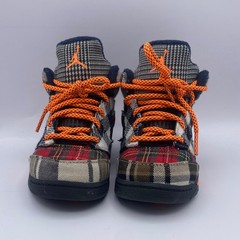 Air Jordan 5 Retro Plaid Toddler 9C Multicolor Orange Streetwear Sneakers 2023