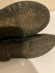 Doc Martens 1460 Junior black patent leather cosmic glitter boots size 2 Zip