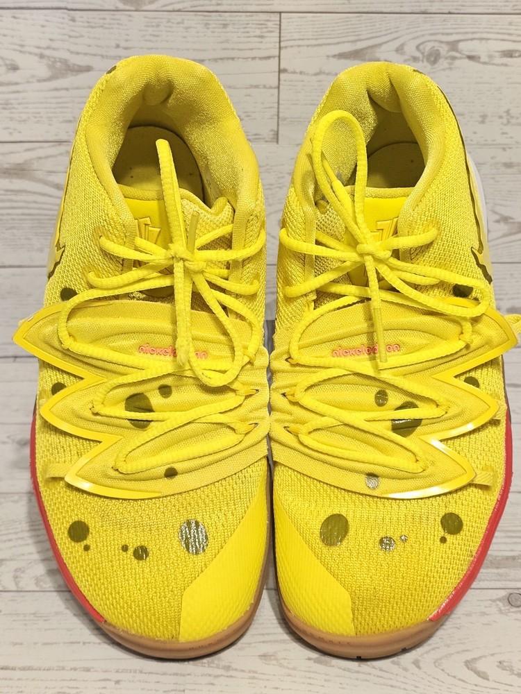 Nike Kyrie 5 x SpongeBob SquarePants PS 2.5Y Yellow Kids Sneakers