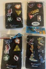 4 Packages Of Vintage NEW Cali Bits From Sketchers – Symbols Signs Extreme Sport