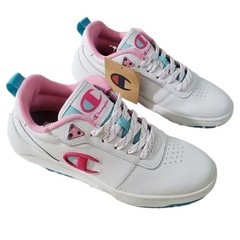 NEW CHAMPION Buble Court Low Miami Sneaker Sz 7Y Leather Upper Athleisure School
