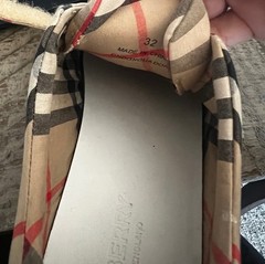 Burberry Kids‘ Mark Check Sneaker Size 34EU 2.5US